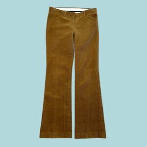 Theory Mid Rise Tara Flat Front Flare Leg Corduroys Size 6
